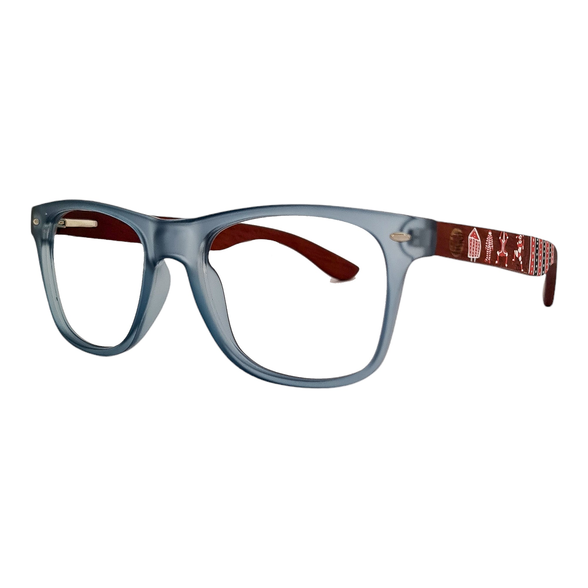 Line Celeste Acetato Madera Pintado Selknam Optico Pintado