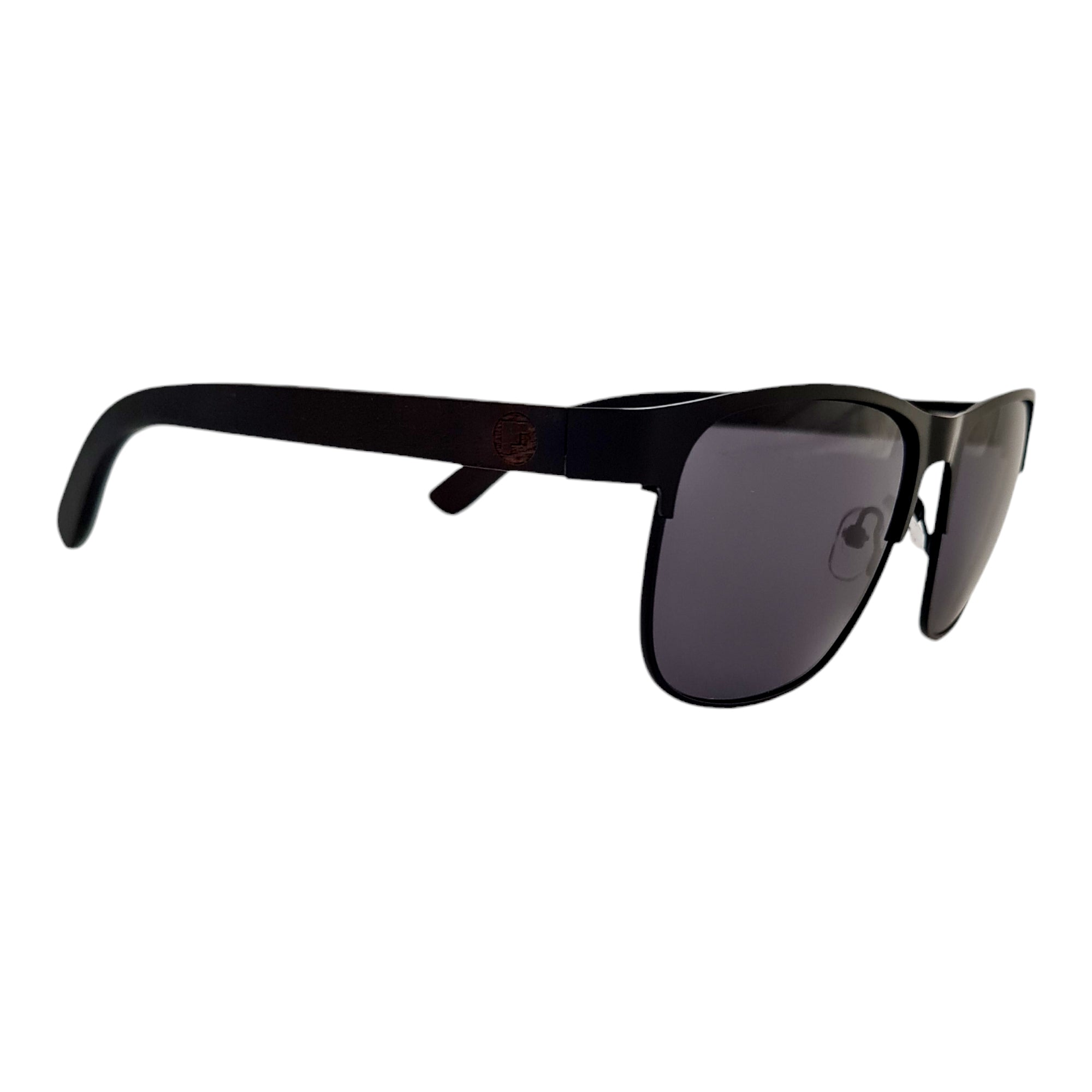 Line Negro Acero Madera De Sol Personalizado