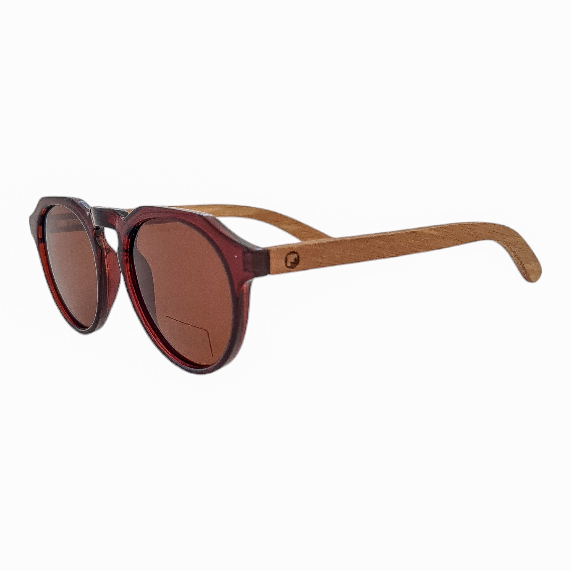 Gogo Clasico Burdeo Acetato Madera De Sol Personalizado