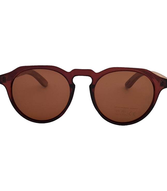 Gogo Clasico Burdeo Acetato Madera De Sol