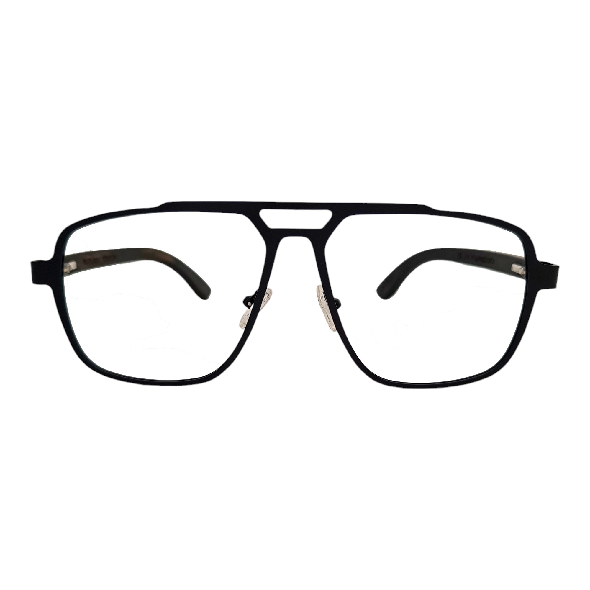 Square Bridge Negro Acero Madera Optico